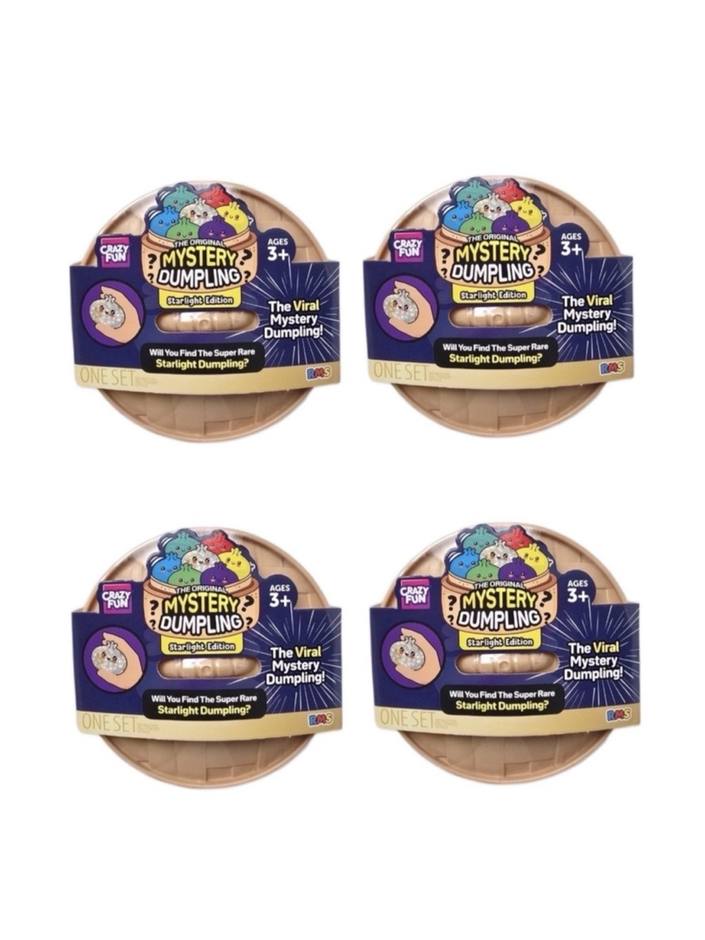 Super Rare! Rainbow Mystery Dumpling Squishy Bun Set